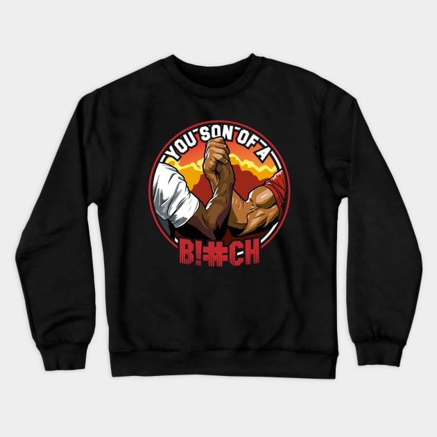 Epic Handshake - Predator Crewneck Sweatshirt by RetroReview